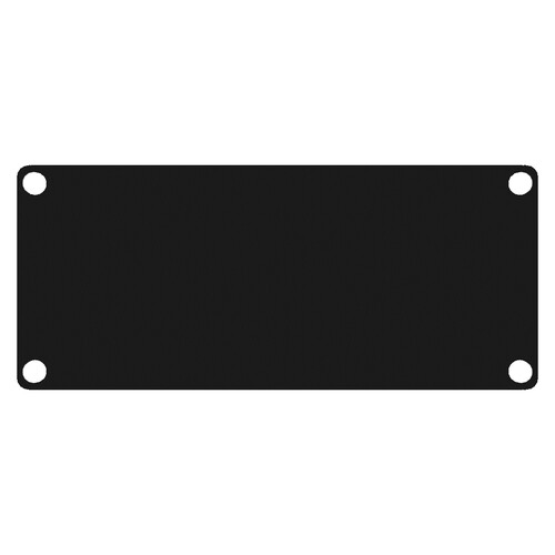 Casy101/B Caymon Casy 1fach Modul Blind- platte, schwarz Produktbild Front View L