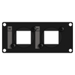 Casy107/B Caymon Casy 1 fach Modul für 2x Keystone Adapter, schwarz Produktbild front S