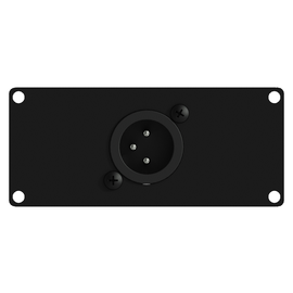Casy122/B Caymon Casy 1fach Modul f. XLR Stecker auf 3 PIN TB schwarz Produktbild front M