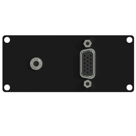 Casy151/B Caymon Casy  1 fach Modul für VGA + 3.5mm Klinkenbuchse schwarz Produktbild