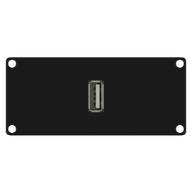 Casy162/B Caymon Casy 1 fach Modul für USB 2.0A auf 4pin, schwarz Produktbild front M