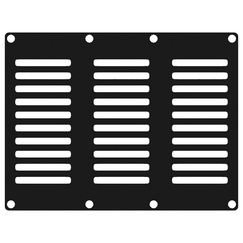 Casy302/B Caymon Casy 3fach Modul Lüfter Blende schwarz Produktbild Front View L