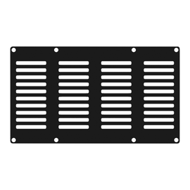 Casy402/B Caymon Casy 4 fach Modul Blindabdeckung, Lüftungsschlitze Produktbild front M