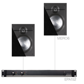 CERRA6.2E/B Audac Lautsprecherset EPA152 & 2X MERO6   schwarz Produktbild