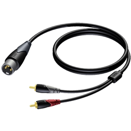 CLA703/1.5 Procab Kabel XLR-Stecker 2x Cinchstecker 1,5m Produktbild