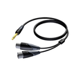 CLA709/1.5 Procab Kabel Klinke groß stereo XLR-Stecker und XLR-Buchse, 1,5m Produktbild