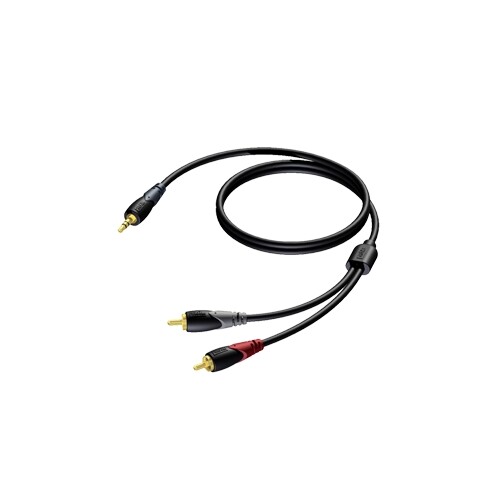 CLA711/1.5 Procab Kabel Klinke mini stereo, auf 2x Cinchstecker 1,5m Produktbild