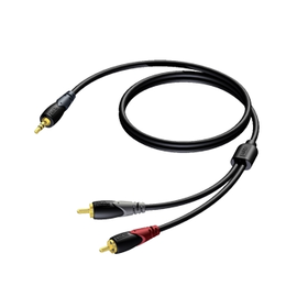 CLA711/20 Procab Kabel Klinke mini stereo, auf 2x Cinchstecker 20m Produktbild front M