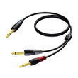 CLA721/3 Procab Klinkenkabel Stereo 6,3 auf 2x Klinke mono groß 3m Produktbild