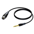 CLA724/1.5 Procab Kabel XLR-Stecker auf Klinken stereo groß 1,5m Produktbild front S
