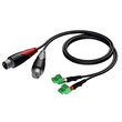 CLA835/0.5 Audac Kabel 2x XLR Buchse auf 2x Terminal Block (3P 3.81MM)   0,5m Produktbild