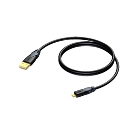 CLD614/1.5 Procab Kabel USB A zu Micro B 1,5m Produktbild front M