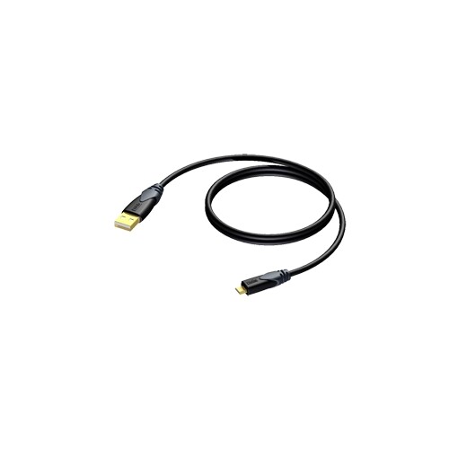 CLD614/1.5 Procab Kabel USB A zu Micro B 1,5m Produktbild Front View L