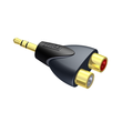 CLP211 Procab Adapter 2x Cinchbuchse zu Klinkenstecker klein stereo Produktbild