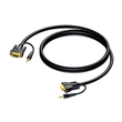 CLV115/3 Procab VGA-Kabel m/m mit Klinkenstecker 3,5mm stereo 3m Produktbild front S