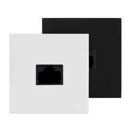 CP45ARP/W Audac Zentralplatte RJ45 REPEATER FOR APM+ARU 45X45MM weiss Produktbild front M