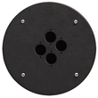 CRP304 Procab Mittelplatte f Kabelspule 4x D Ausschnitt Alu Produktbild front S