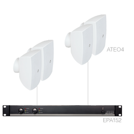 FESTA4.4E/W Audac Lautsprecherset 4X ATEO4 + EPA152, weiss Produktbild