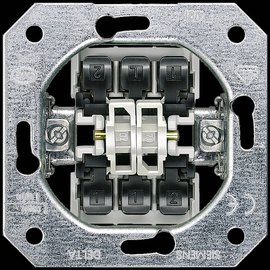 5TA2118-0KK Siemens DELTA Geräteeinsatz UP Doppel-Wechselschalter, ohne Krallen Produktbild