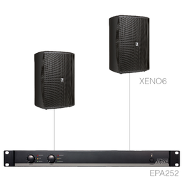 FESTA7.2E/B Audac Lautsprecherset 2X XENO6 + EPA252, schwarz Produktbild