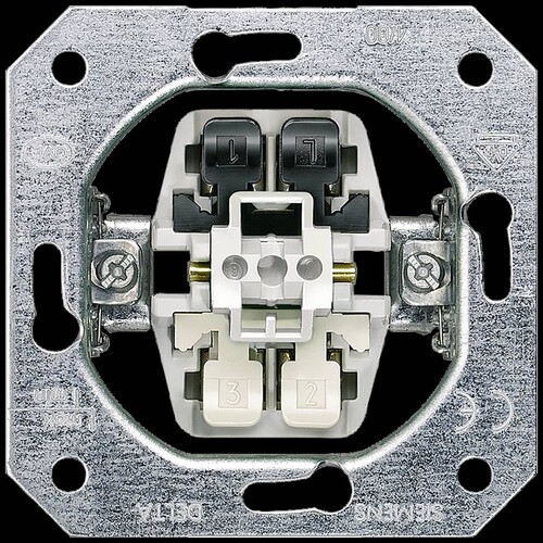 5TD2114-0KK Siemens DELTA Geräteeinsatz UP Taster mit getrennter Rückmeldung, o Produktbild