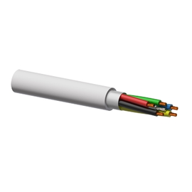 LSS504W/1 Procab Lautsprecherkabel rund 5X0,4MM² +Stahlseil, weiss Produktbild front M