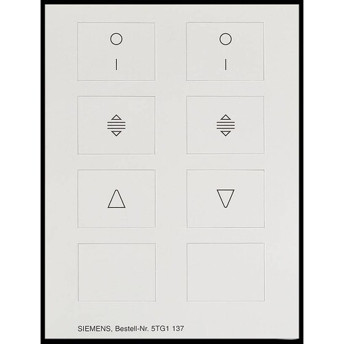 5TG1137 Siemens DELTA i-system Piktogrammbogen für 2-fach Wippe mit Sc Produktbild