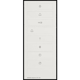 5TG1305 Siemens DELTA style Piktogrammbogen für 1-fach Wippe Produktbild front M