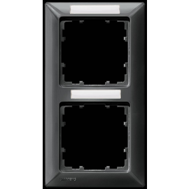 5TG2552-8 Siemens DELTA line carbonmetallic Rahmen 2-fach mit Schrif Produktbild