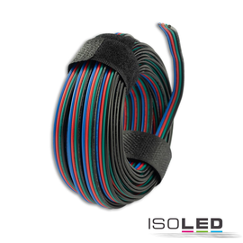 112324 Isoled RGB Kabel, 4 polig, Farbkennzeichnung, 4x0,5mm², 1 Bund=10m Produktbild