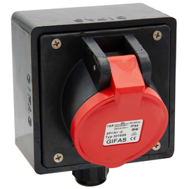 25243 Gifas VG AP Steckdose BR 2600 IP44 1xCEE 16A Produktbild