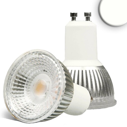 112971 Isoled GU10 LED Strahler 6W GLAS COB, 70° neutralweiß, dimmbar Produktbild