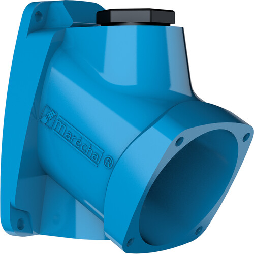 511B3M20 Marechal Wandsockel 30° Poly blau Size.1 M20 Produktbild Front View L