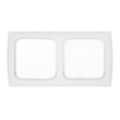 I10172W Inprojal 2 fach Abdeckrahmen Softline 60x117mm, weiß Produktbild front S
