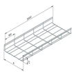 10585 Trayco MT60 400 3DG Gitterrinne Mesh Tray Produktbild