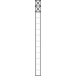 200038178-00 Siedle KS 613 2 W Kommunikations Stele KS 613 2 W weiß Produktbild