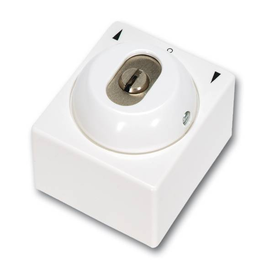 I42291NE01SUW Inprojal Jalousie Schloßschalter/ taster, 1 polig, Rastfu Produktbild front M