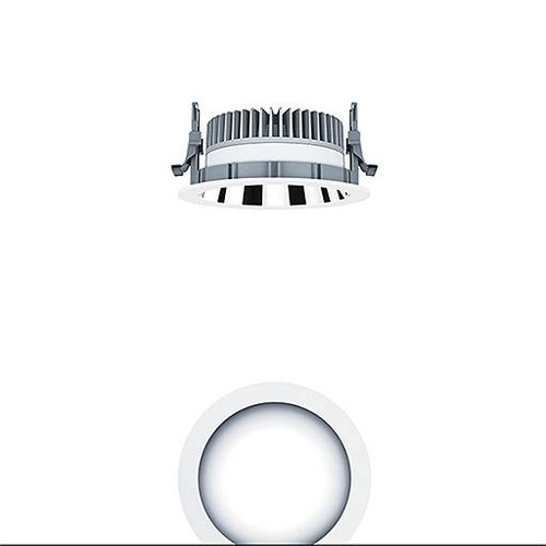 60815843 Zumtobel PANOS EVO R150L 16W LED840 AL WH LED Decken Einbauleuchte 1 Produktbild