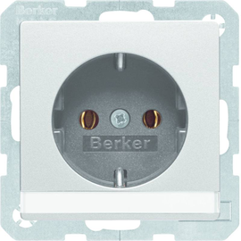 47506084 Berker BERKER Q.x SSD mit Schriftleiste alu samt Produktbild