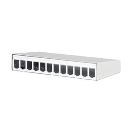 130861-1202-E Metz Connect Modul AP Gehäuse 12 Port      reinweiß RAL9010 Produktbild