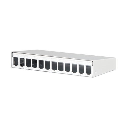 130861-1202-E Metz Connect Modul AP Gehäuse 12 Port      reinweiß RAL9010 Produktbild