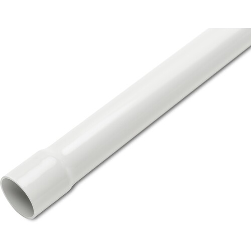 100354 Dietzel UPRMS 40 hellgrau PVC-Panzerrohr, gemufft, 3m Produktbild Front View L