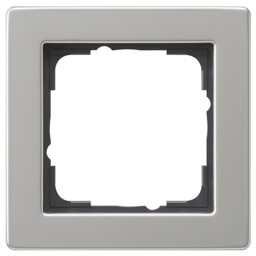021133 Gira Abdeckrahmen 1f E2 Edelstahl Produktbild
