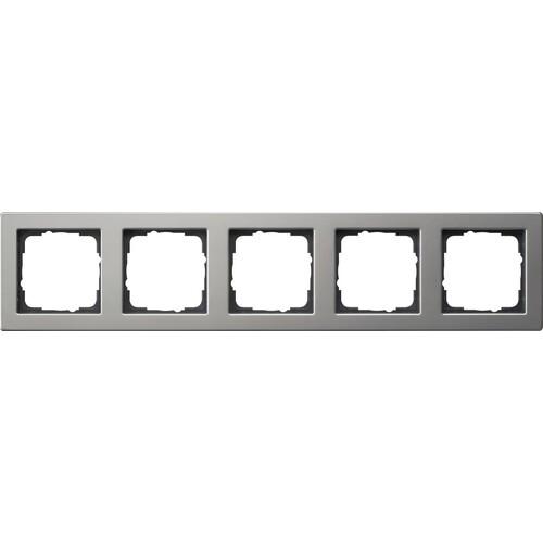 021533 Gira Abdeckrahmen 5f E2 Edelstahl Produktbild