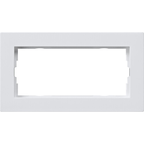 1002295 Gira Abdeckrahmen 2f o.M. flach Gira E2 Reinweiß Produktbild