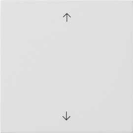 5361112 Gira S3000 Bedienaufsatz Pfeilsymbole Flächenschalter Reinweiß Produktbild front M