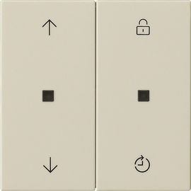 536301 Gira S3000 Bedienaufsatz Memory System 55 Cremeweiß Produktbild front M