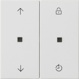 536327 Gira S3000 Bedienaufsatz Memory System 55 Reinweiß matt Produktbild front M