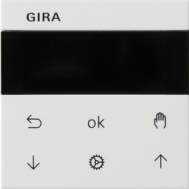 536603 Gira S3000 Jalousie- + Schaltuhr Display System 55 Reinweiß Produktbild