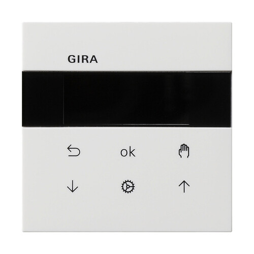 5366112 Gira S3000 Jalousie- und Schaltuhr Display Flächenschalter Reinw. Produktbild Front View L